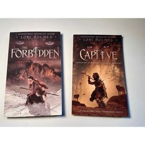 Set of 2 Lori‎ Holmes The Forbidden and Captive Historical Fantasy Romance SC